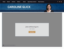 Tablet Screenshot of carolineglick.com